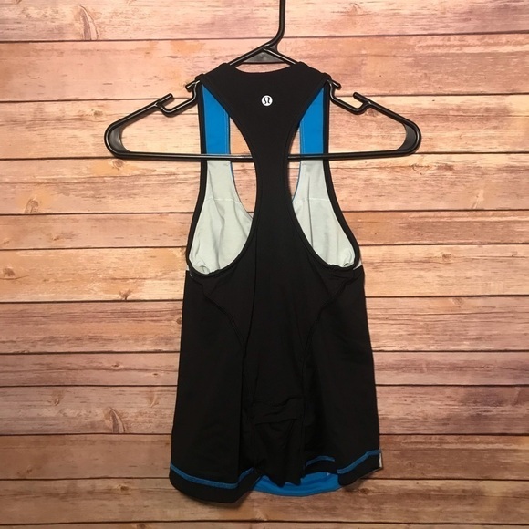 Lululemon Cardio Kick Tank Top Size 6 Blue black - Picture 5 of 6